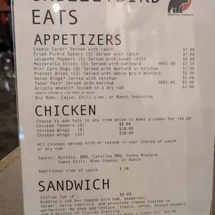 Current menu (October 11th 24')