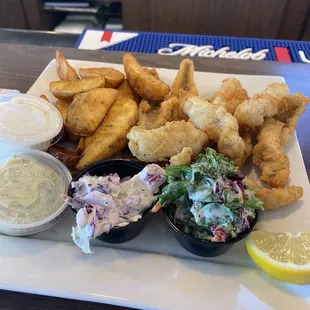 Perch dinner large order with salad