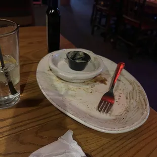 cleaned and finished plate