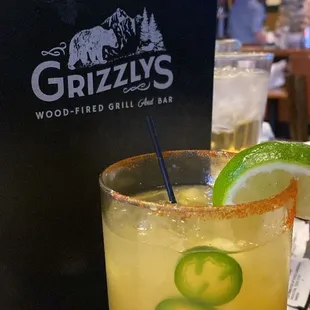Pineapple jalapeño margarita- very good