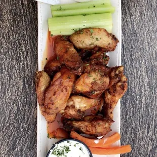 Wood Smoked Buffalo Wings