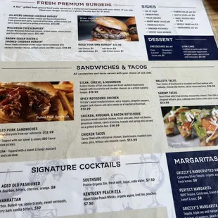 tacos, menu