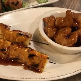 Firecracker shrimp with pineapple