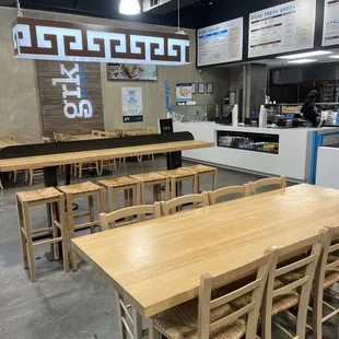 Indoor seating space