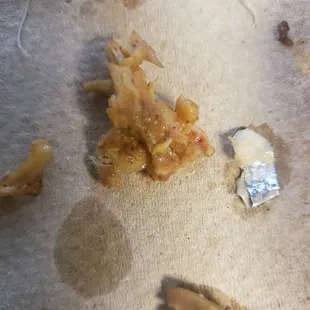 Chicken (supposedly) that I added to my Greek Salad