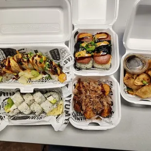 food, sushi and sashimi