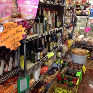 a variety of food items