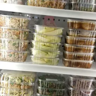 a display of food