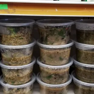 a variety of food items