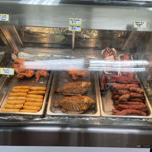 a variety of food items