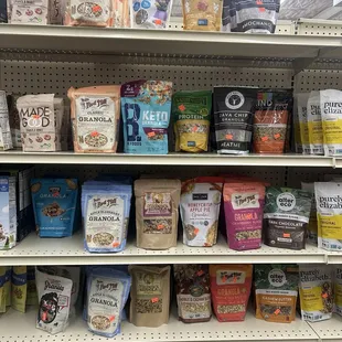 Huge selection of all the fancy granolas