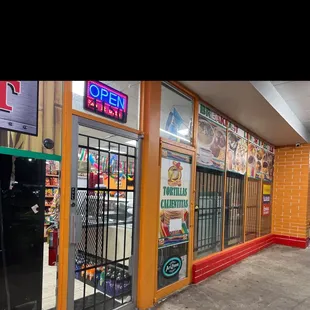 the storefront of a store