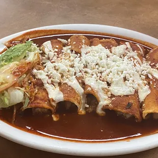 Bean enchiladas