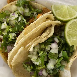 asada and pork taco $2 each