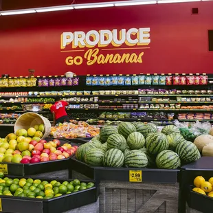 produce section of a grocery store