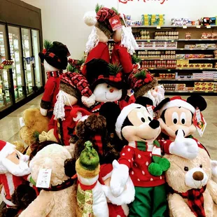 a large pile of stuffed animals