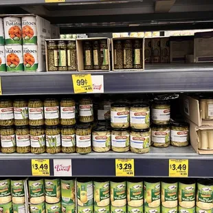 Canned veggies aisle