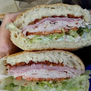 My The Club sub. Generous portions of turkey, ham and bacon. Yummy!