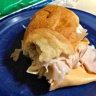 My wife&apos;s oven roasted turkey sub.