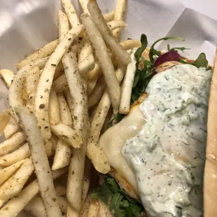Tzatziki chicken sandwich