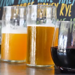 White wine, Intuition Party Wave, Southern Swells, Red wine