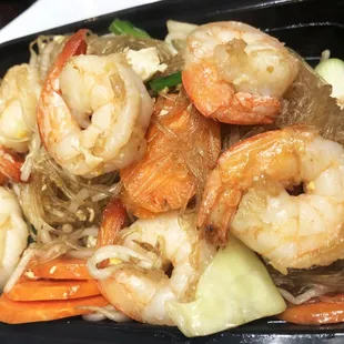 Pad Woon Sen Shrimp