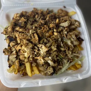 Chicken shawarma fries, so good!