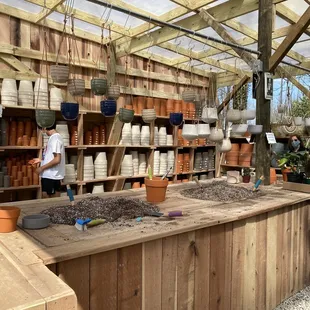 Pot your plants on site!