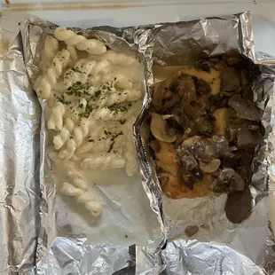 Actual serving of Chicken Marsala