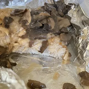 Thickness of the single Chicken Marsala that I received