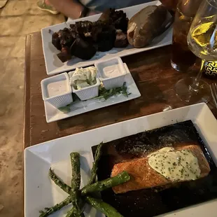 grilled fish, food
