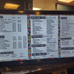 New fancy digital menu in yo face