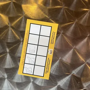 Punch card