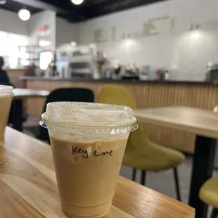 Key Lime Iced Oat Milk Latte