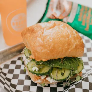 Mediterranean Veggie Sandwich