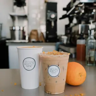 Our fan-favorite Orange Cardamom Latte