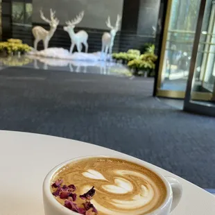 Amazing cardamom rose latte