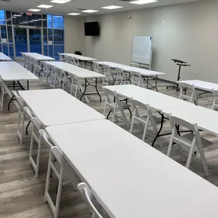 We welcome all corporate partners to have their meetings or workshops. There's plenty of free parking.