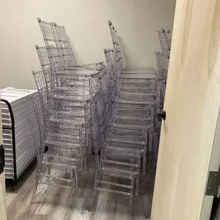 Upgrade your package with Chiavari ghost chairs.