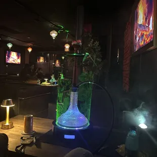 Hookah with light