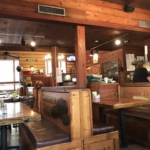 the dining area