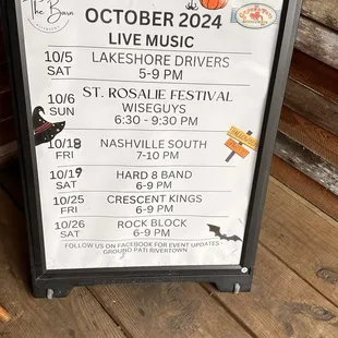 Upcoming events in Rivertown