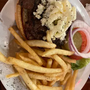 Bleu cheese burger