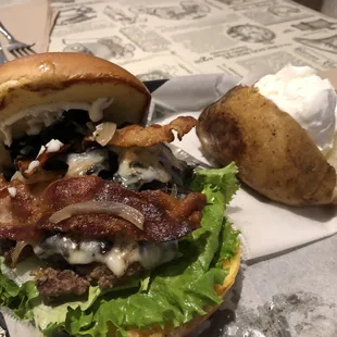 Bacon Mushroom Burger