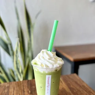 Matcha frappe.