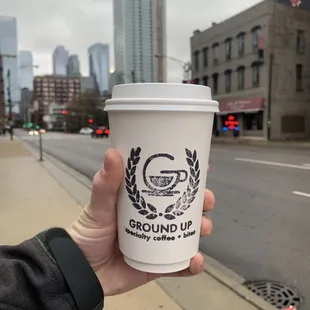 Light roast hot coffee. Fun cups always smooth, crisp, and balanced!