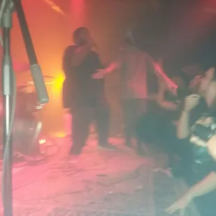 a group of people on stage