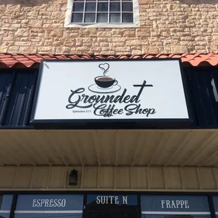 the front of the building