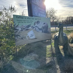 a statue of a cat and a dog