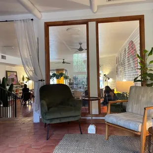 Upper level overlooking lower level and La Esquina outdoor seating